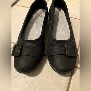 Cloudsteppers by Clark’s black dress shoes